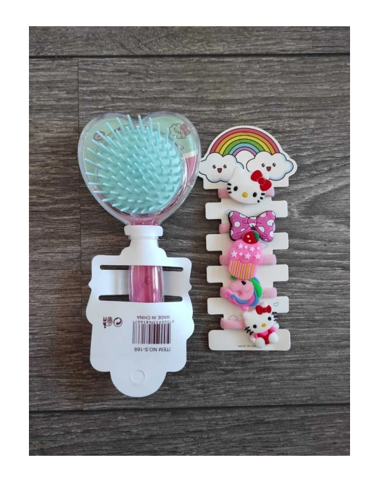 Kız Çocuk Hello Kitty Tarak Toka Seti