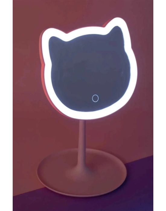 Kedi Figür Ledli Makyaj Masa Aynası