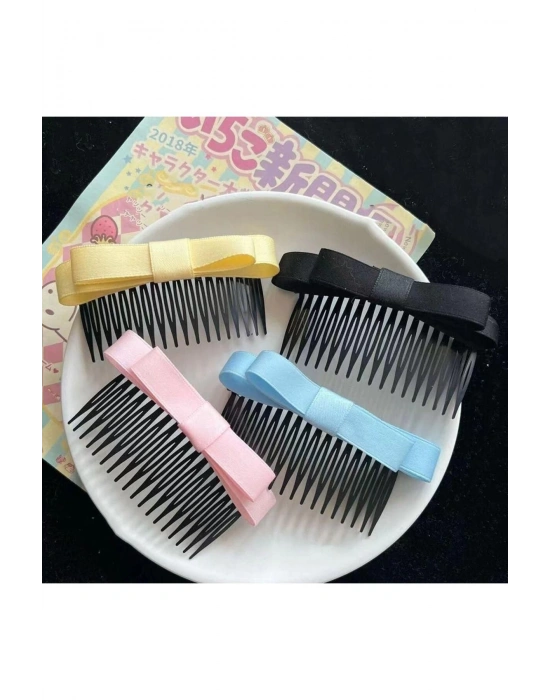 4 Adet Kurdele Detaylı Tarak Toka