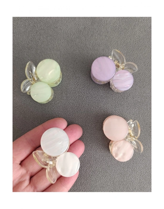 Vintage 4 Farklı Renkte Kiraz Mandal Toka