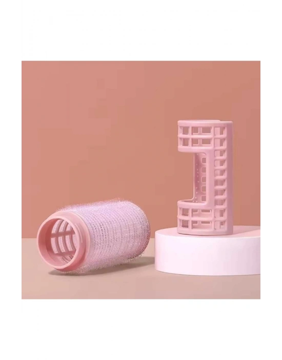 2li Saç Kabartma Bigudisi Kafesli Hacim Arttırma Mandalı Cırt Cırtlı Bigudi