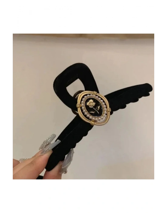 Vintage Armalı Kadife Mandal Toka