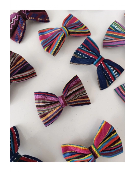 2 Adet Bohem Kumaş Otomatik Klipsli Toka