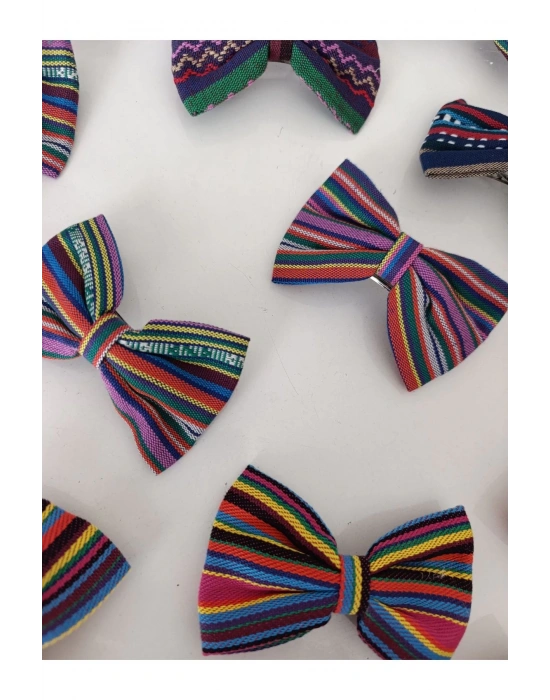 2 Adet Bohem Kumaş Otomatik Klipsli Toka