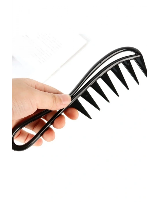 Geniş Dişli Bukle Açma Saç Şekillendirme Tarağı