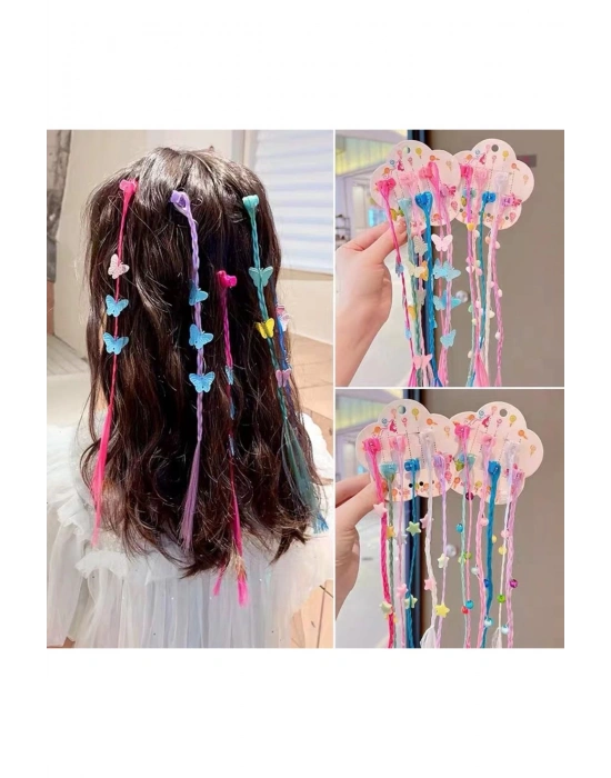 6 Adet Kelebek Figürlü Çocuk Mandallı Saç