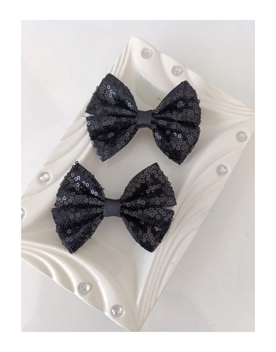 Lily Kız Çocuk Pullu Fiyonk Pens Toka