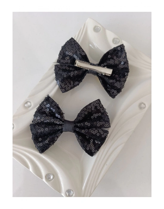 Lily Kız Çocuk Pullu Fiyonk Pens Toka