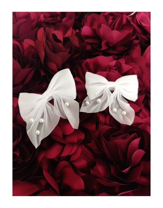 Lily Boncuklu Tül Toka