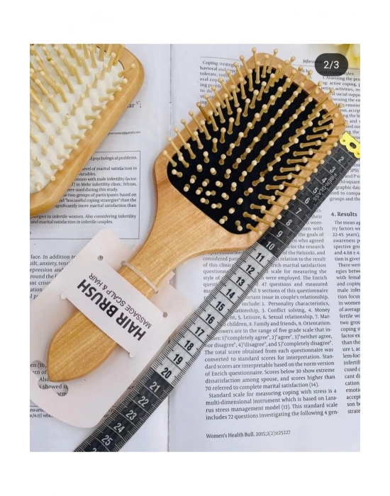 1 Adet Elektriklenmeyi Önleyen Ahşap Tarak