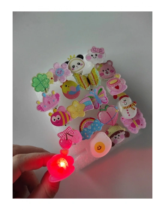 3 Adet Işıklı Çocuk Yüzüğü