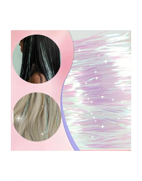 Kaynak Boncuğu Hediyeli Hair Tinsel Gelin Teli Saç Simi Aksesuarı