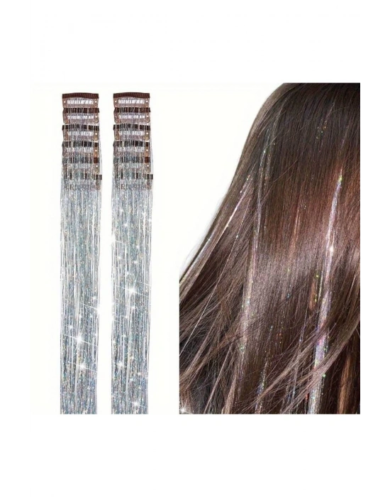 1 Adet Çıt Çıtlı Hair Tinsel Gelin Teli Saç Simi Aksesuarı