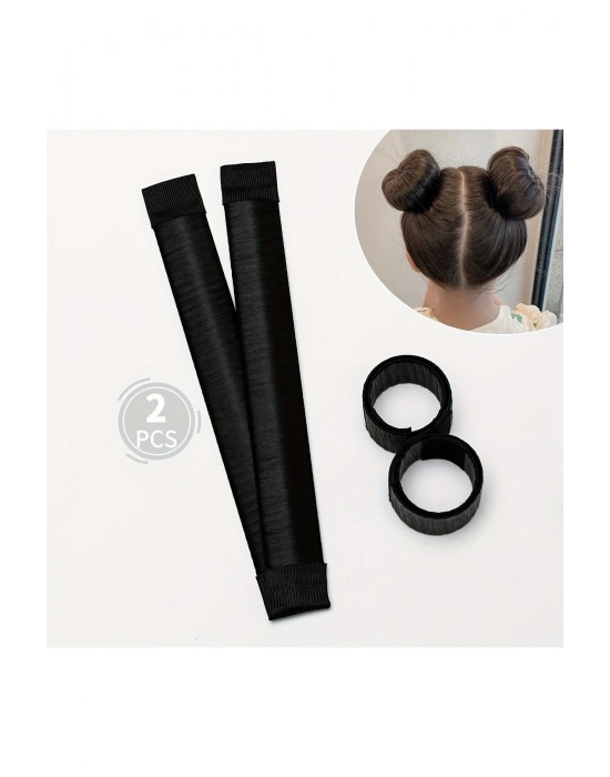 2 Adet Siyah Renk Topuz Tokası