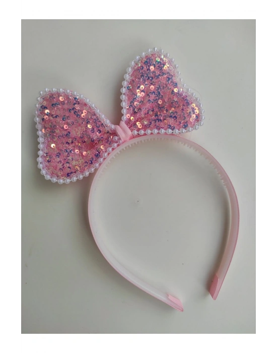 Kız Çocuk Pullu İncili Fiyonk Çocuk Taç