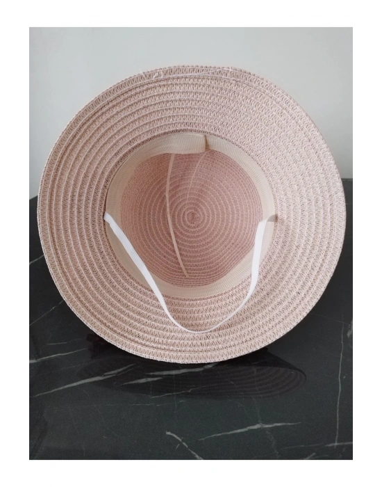 Lily Kız Çocuk 3-6 Yaş Uyumlu Hasır Şapka Çap 53 cm