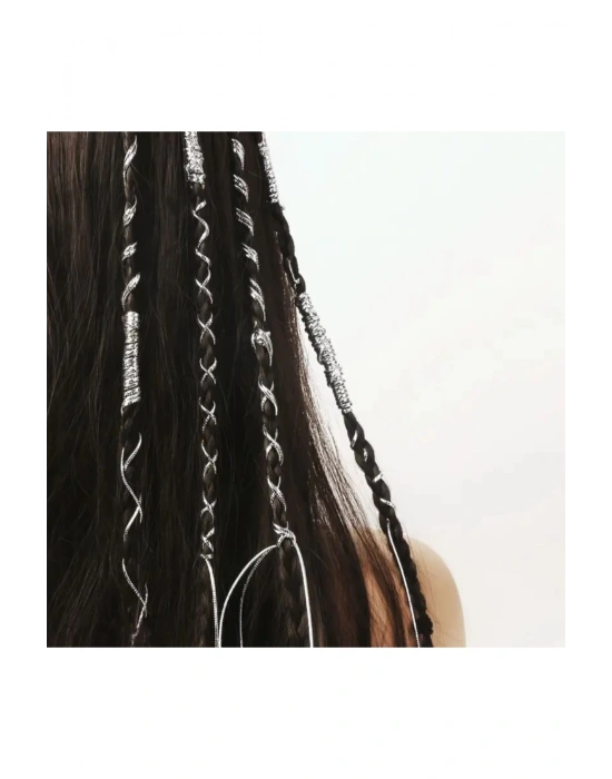 Kadın Metalik Saç İpi
