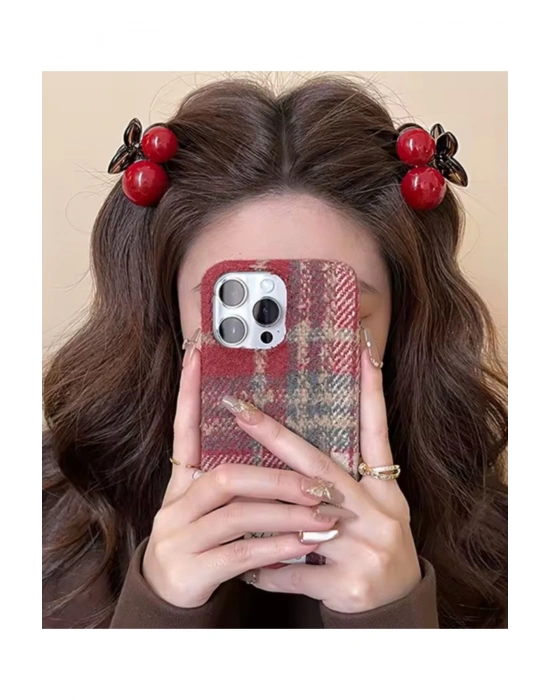 Kız Çocuk İkili Kiraz Mandal Toka