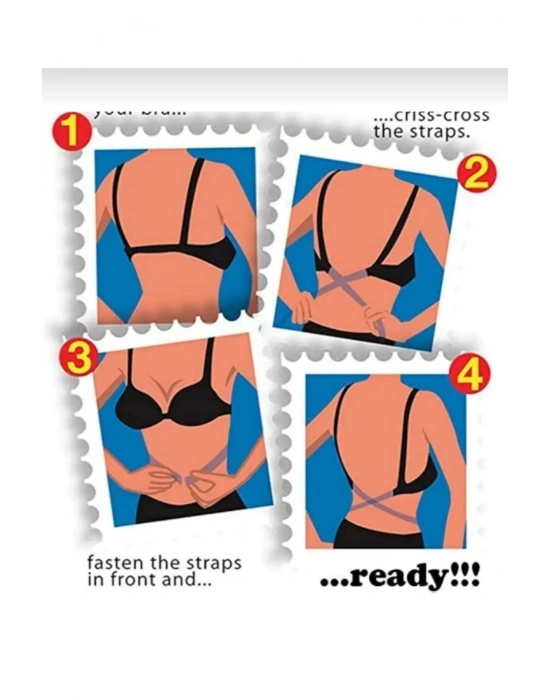 Sırt Dekoltesi İçin Sütyen Çarpraz Bandı