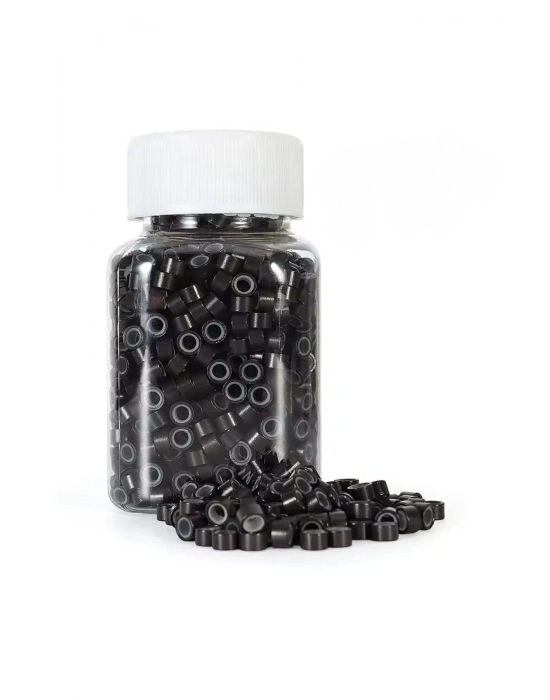 500 Adet Kutulu Silikonlu Saç Kaynak Boncuğu Tinsel Boncuğu