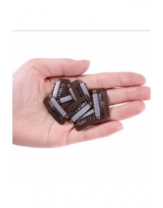 Vintage 10 Adet Mini Çıtçıt Toka Peruk Klipsi Postiş Tokası Gizli Tarak Toka