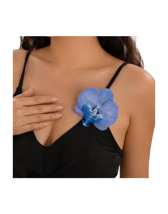 Aloha Orkide Çiçeği Süslü Zarif Orkide Broş