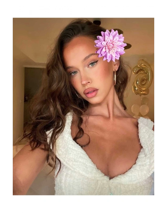 Yaz Kombini Renkli Çiçek Pens Toka