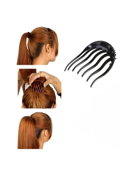 Atkuyruğu Dik Tutma Tokası Topuz ve Saç Bağını Dik Tutan Aparat