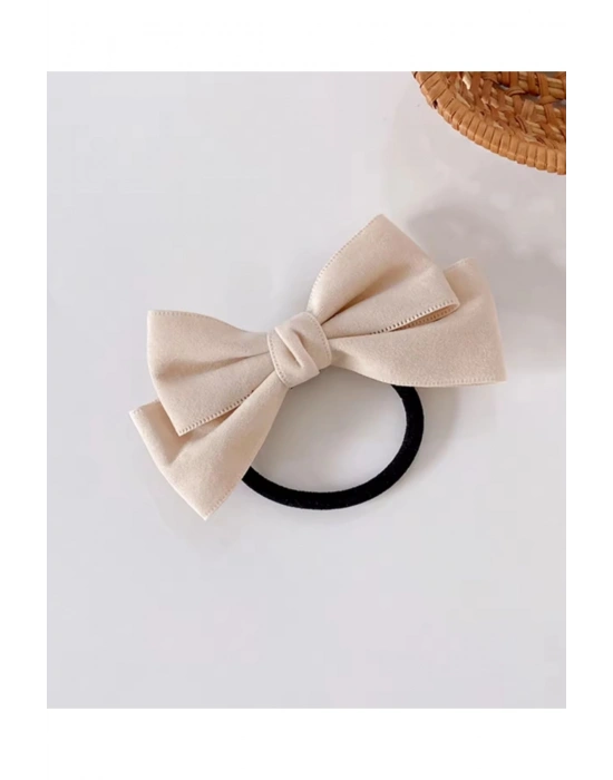 Vintage Lastikli Kadife Fiyonk Toka