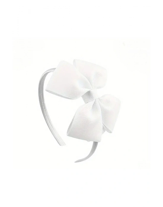 Kız Çocuk Kırmızı Renk Kurdele Fiyonklu Lily Taç