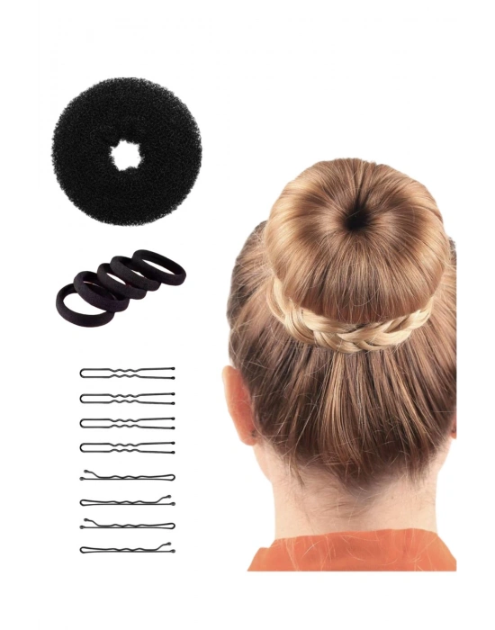 Kadın Tel Toka Firkete Topuz Süngeri Seti