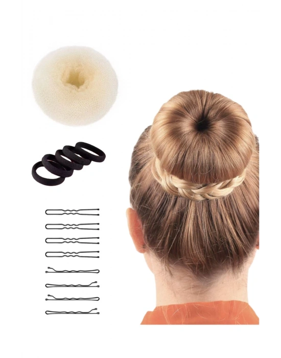 Kadın Tel Toka Firkete Topuz Süngeri Seti