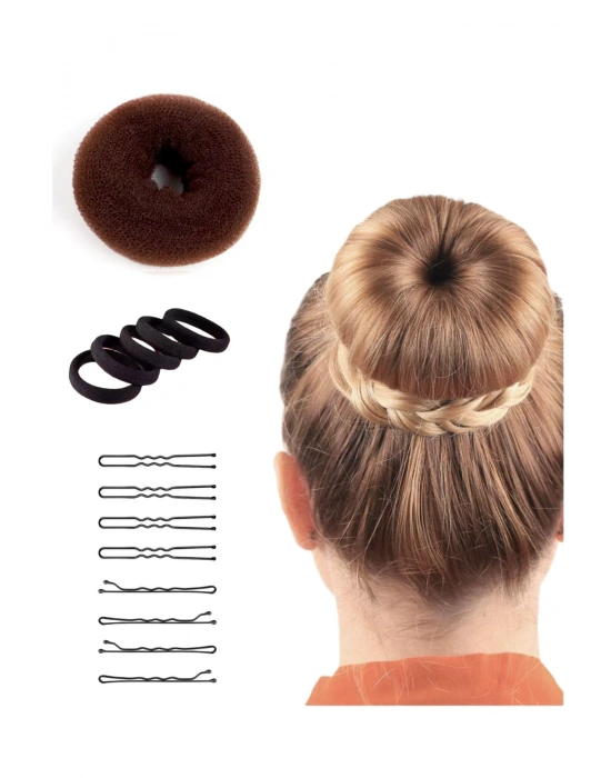 Kadın Tel Toka Firkete Topuz Süngeri Seti