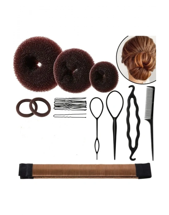 Kadın Toka Seti Topuz Yapma Seti