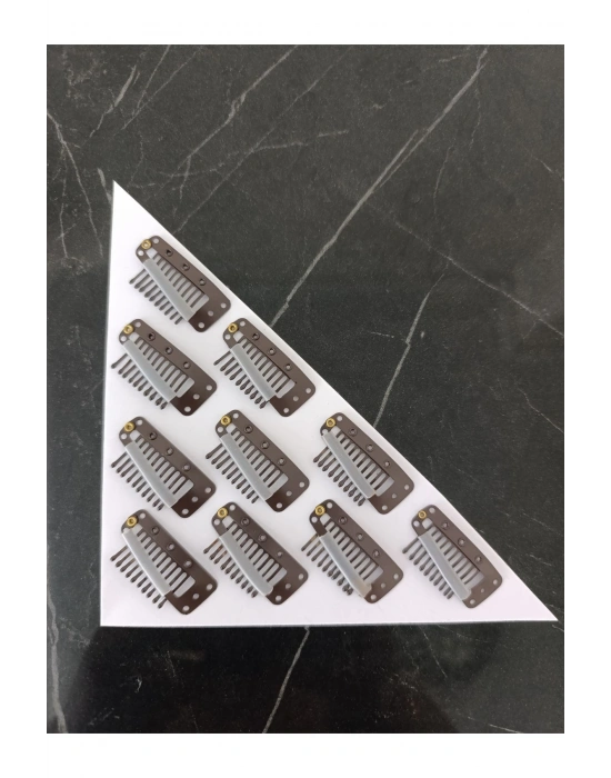 10 Adet Dişli Peruk Klipsi Çıtçıt Saç Tokası Çok Amaçlı Toka