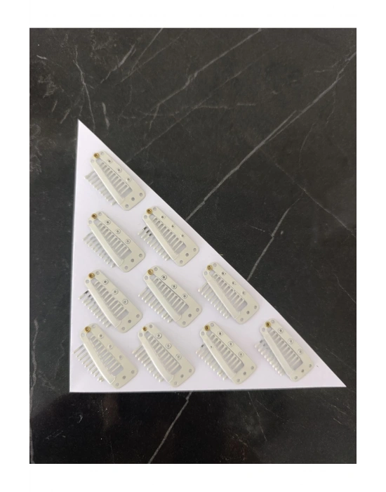 10 Adet Dişli Peruk Klipsi Çıtçıt Saç Tokası Çok Amaçlı Toka