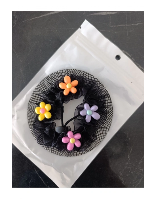 Çocuk Ayarlamalı Figürlü File Toka Bale Tokası Balerin Tokası Topuz Tokası