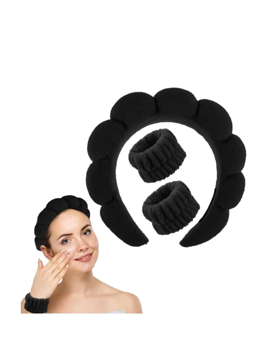 Yüz Yıkama Cilt Bakımı ve Spa Yaparken Kullanılan Taç ve Bileklik Yüz Yıkama Tacı