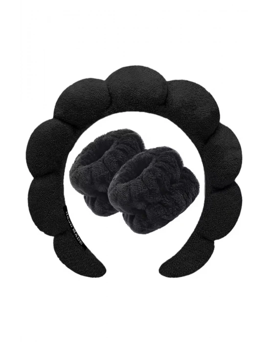 Yüz Yıkama Cilt Bakımı ve Spa Yaparken Kullanılan Taç ve Bileklik Yüz Yıkama Tacı