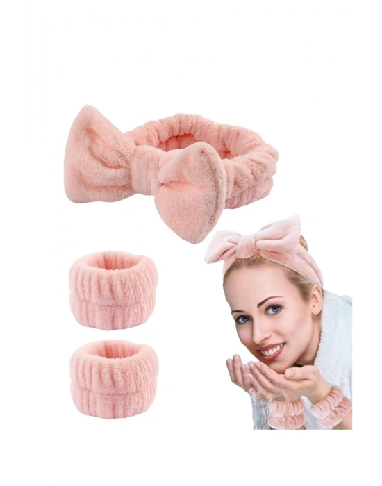 Yüz Yıkama Cilt Bakımı ve Spa Yaparken Kullanılan Bandana ve Bileklik Yüz Yıkama Bandı