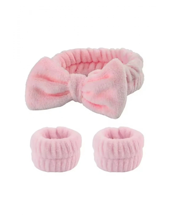 Yüz Yıkama Cilt Bakımı ve Spa Yaparken Kullanılan Bandana ve Bileklik Yüz Yıkama Bandı