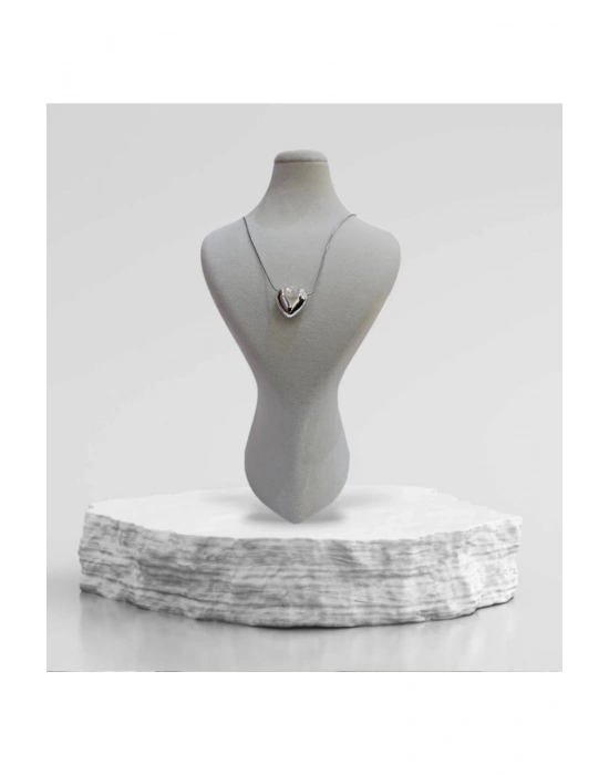 Balon Kalp Kolye (Metalik)