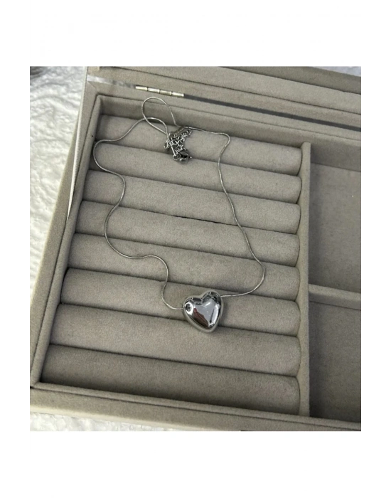 Balon Kalp Kolye (Metalik)