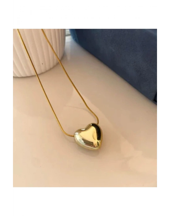 Balon Kalp Kolye (Sarı)