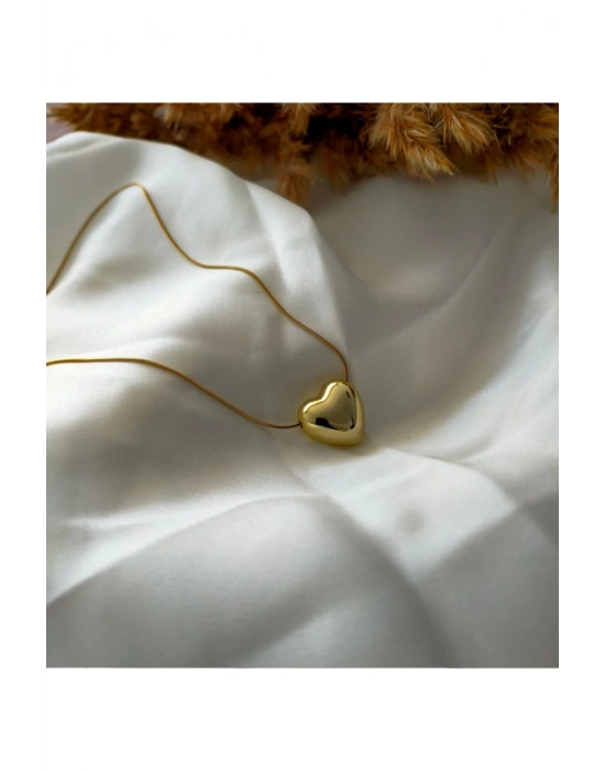 Balon Kalp Kolye (Sarı)