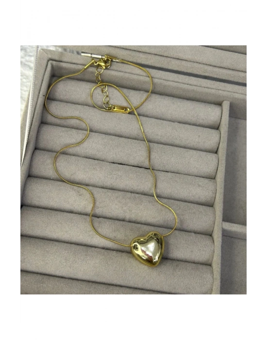 Balon Kalp Kolye (Sarı)