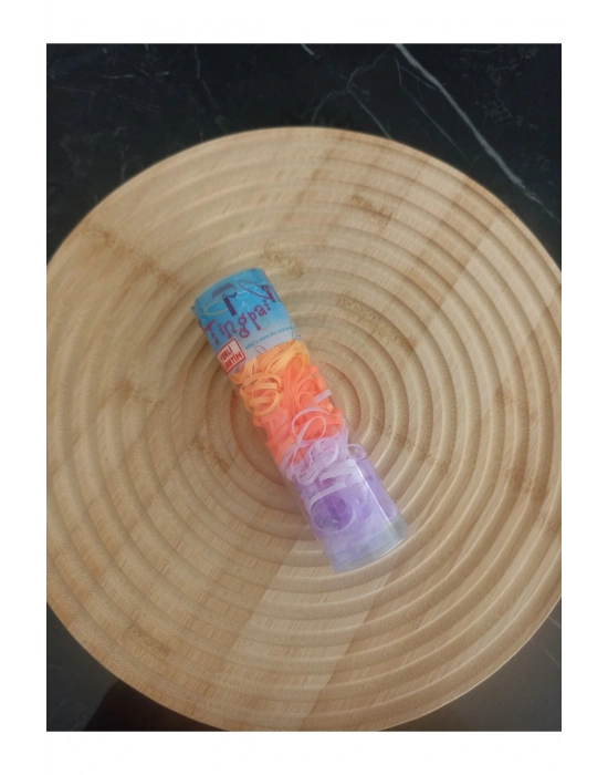 Bir Adet Tüp Toka Perma Lastiği Saç Örgü Tokası İnce Lastik Toka