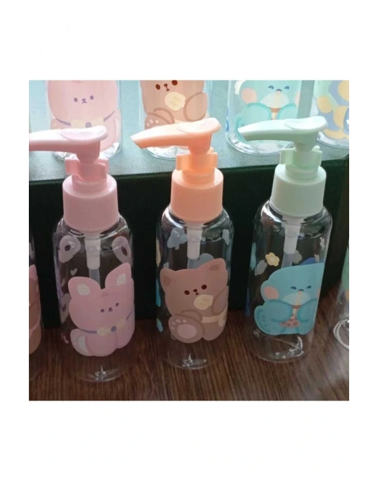 Doldurulabilir Krem ve Şampuan Şişesi Seyahat Şişesi Emniyet Parçalı