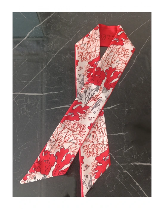 Fular Saç Bandanası Çift Taraflı Kumaş Bandana Yazlık Saç Bandı