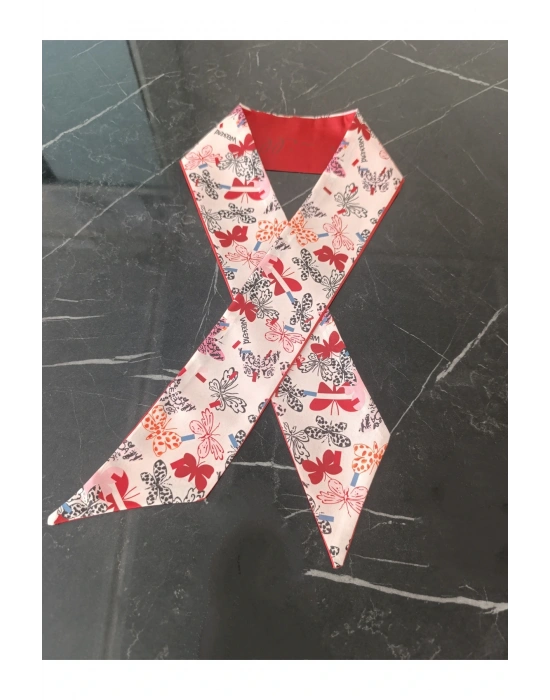 Fular Saç Bandanası Çift Taraflı Kumaş Bandana Yazlık Saç Bandı